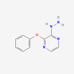 molecular formula C10H10N4O B14997148 2-Hydrazinyl-3-phenoxypyrazine 