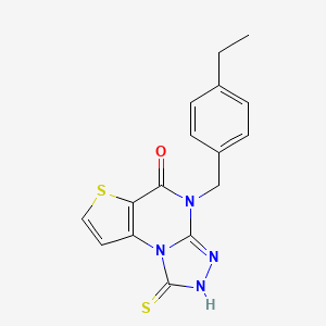 4-(4-ethylbenzyl)-1-thioxo-2,4-dihydrothieno[2,3-e][1,2,4]triazolo[4,3-a]pyrimidin-5(1H)-one