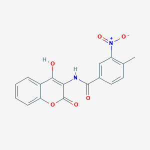 N-(4-hydroxy-2-oxo-2H-chromen-3-yl)-4-methyl-3-nitrobenzamide