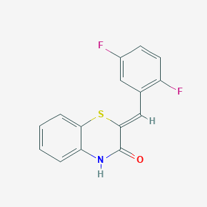 (2Z)-2-(2,5-difluorobenzylidene)-2H-1,4-benzothiazin-3(4H)-one