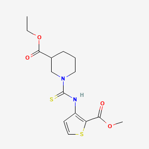 Ethyl 1-{[2-(methoxycarbonyl)thiophen-3-yl]carbamothioyl}piperidine-3-carboxylate