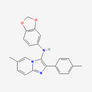 molecular formula C22H19N3O2 B14997244 N-(1,3-benzodioxol-5-yl)-6-methyl-2-(4-methylphenyl)imidazo[1,2-a]pyridin-3-amine 