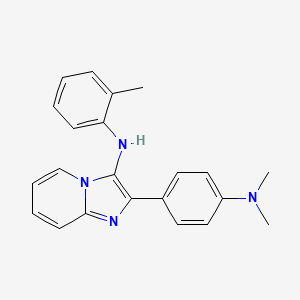 2-[4-(dimethylamino)phenyl]-N-(2-methylphenyl)imidazo[1,2-a]pyridin-3-amine