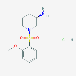 molecular formula C12H19ClN2O3S B1499726 (R)-1-(2-Methoxy-benzenesulfonyl)-piperidin-3-ylamine hydrochloride 