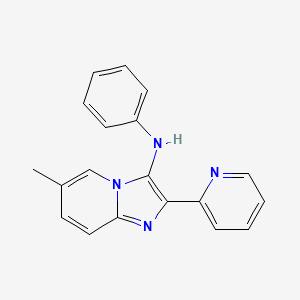 molecular formula C19H16N4 B14997271 6-methyl-N-phenyl-2-(pyridin-2-yl)imidazo[1,2-a]pyridin-3-amine 