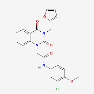 N-(3-chloro-4-methoxyphenyl)-2-[3-(furan-2-ylmethyl)-2,4-dioxo-3,4-dihydroquinazolin-1(2H)-yl]acetamide