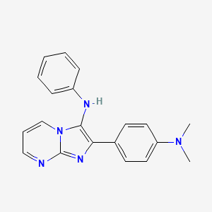 2-[4-(dimethylamino)phenyl]-N-phenylimidazo[1,2-a]pyrimidin-3-amine