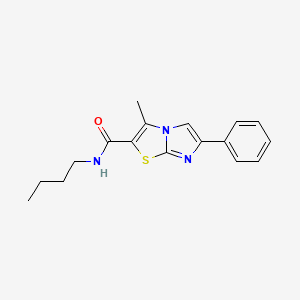 molecular formula C17H19N3OS B14997289 N-butyl-3-methyl-6-phenylimidazo[2,1-b]thiazole-2-carboxamide 