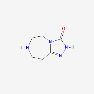 molecular formula C6H10N4O B1499729 6,7,8,9-tetrahydro-2H-[1,2,4]triazolo[4,3-d][1,4]diazepin-3(5H)-one CAS No. 954236-41-0