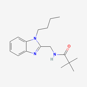 N-[(1-butyl-1H-benzimidazol-2-yl)methyl]-2,2-dimethylpropanamide