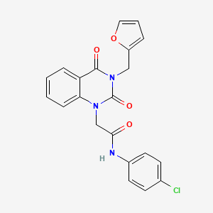 N-(4-chlorophenyl)-2-[3-(furan-2-ylmethyl)-2,4-dioxo-3,4-dihydroquinazolin-1(2H)-yl]acetamide