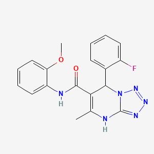 7-(2-fluorophenyl)-N-(2-methoxyphenyl)-5-methyl-4,7-dihydrotetrazolo[1,5-a]pyrimidine-6-carboxamide