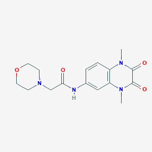 N-(1,4-dimethyl-2,3-dioxo-1,2,3,4-tetrahydroquinoxalin-6-yl)-2-(morpholin-4-yl)acetamide