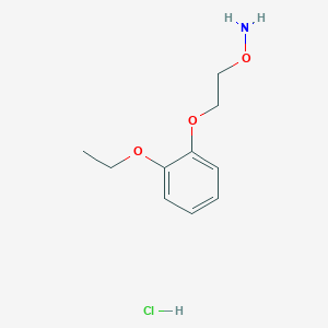 molecular formula C10H16ClNO3 B1499745 O-[2-(2-Ethoxy-phenoxy)-ethyl]-hydroxylamine hydrochloride 