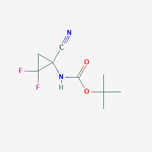 tert-Butyl (1-cyano-2,2-difluorocyclopropyl)carbamate