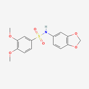 N-1,3-benzodioxol-5-yl-3,4-dimethoxybenzenesulfonamide