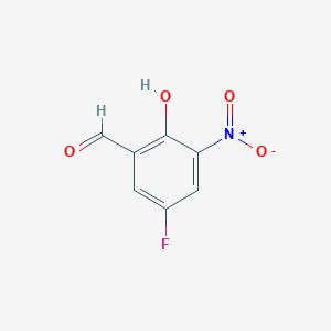 molecular formula C7H4FNO4 B1499759 5-Fluoro-2-hydroxy-3-nitrobenzaldehyde CAS No. 2923-98-0
