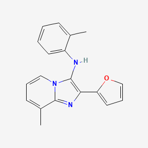 2-(furan-2-yl)-8-methyl-N-(2-methylphenyl)imidazo[1,2-a]pyridin-3-amine