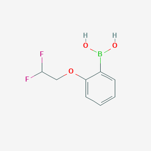 molecular formula C8H9BF2O3 B1499762 2-(2,2-二氟乙氧基)苯硼酸 CAS No. 958452-29-4
