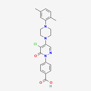 4-{5-chloro-4-[4-(2,5-dimethylphenyl)piperazin-1-yl]-6-oxopyridazin-1(6H)-yl}benzoic acid