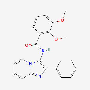 molecular formula C22H19N3O3 B14997629 2,3-Dimethoxy-N-{2-phenylimidazo[1,2-A]pyridin-3-YL}benzamide 