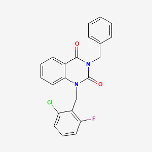 3-benzyl-1-(2-chloro-6-fluorobenzyl)quinazoline-2,4(1H,3H)-dione