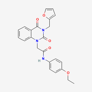 molecular formula C23H21N3O5 B14997650 N-(4-ethoxyphenyl)-2-[3-(furan-2-ylmethyl)-2,4-dioxo-3,4-dihydroquinazolin-1(2H)-yl]acetamide 