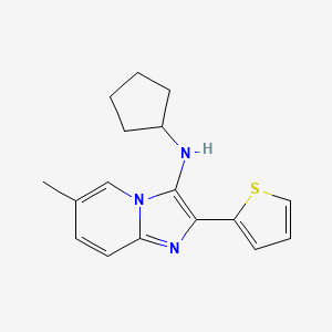 N-cyclopentyl-6-methyl-2-(thiophen-2-yl)imidazo[1,2-a]pyridin-3-amine