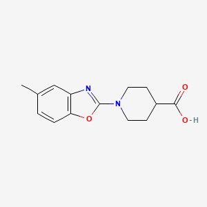 molecular formula C14H16N2O3 B1499769 1-(5-Methylbenzo[D]oxazol-2-YL)piperidine-4-carboxylic acid CAS No. 1048917-20-9