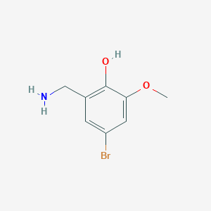 molecular formula C8H10BrNO2 B1499770 2-(Aminomethyl)-4-bromo-6-methoxyphenol CAS No. 887582-87-8