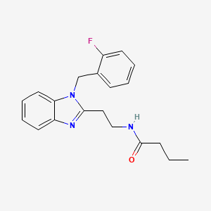 N-{2-[1-(2-fluorobenzyl)-1H-benzimidazol-2-yl]ethyl}butanamide