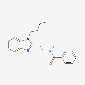 molecular formula C20H23N3O B14997719 N-[2-(1-butyl-1H-benzimidazol-2-yl)ethyl]benzamide 