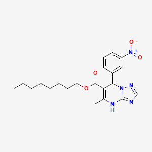 Octyl 5-methyl-7-(3-nitrophenyl)-4,7-dihydro[1,2,4]triazolo[1,5-a]pyrimidine-6-carboxylate