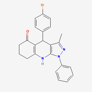 4-(4-bromophenyl)-3-methyl-1-phenyl-1,4,6,7,8,9-hexahydro-5H-pyrazolo[3,4-b]quinolin-5-one