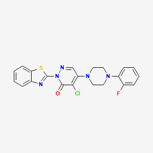 2-Benzothiazol-2-yl-4-chloro-5-[4-(2-fluoro-phenyl)-piperazin-1-yl]-2H-pyridazin-3-one