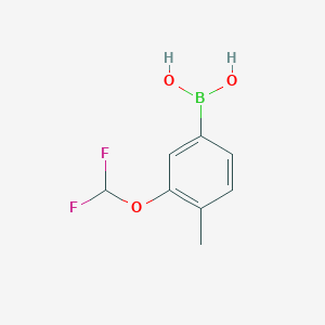 molecular formula C8H9BF2O3 B1499780 3-Difluoromethoxy-4-methyl-benzeneboronic acid CAS No. 958451-74-6