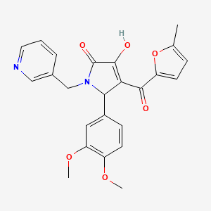 5-(3,4-Dimethoxyphenyl)-3-hydroxy-4-(5-methyl-2-furoyl)-1-(3-pyridinylmethyl)-1,5-dihydro-2H-pyrrol-2-one