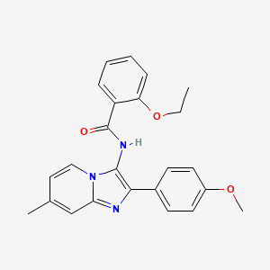 molecular formula C24H23N3O3 B14997823 2-ethoxy-N-[2-(4-methoxyphenyl)-7-methylimidazo[1,2-a]pyridin-3-yl]benzamide 