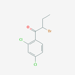 molecular formula C10H9BrCl2O B1499785 2-Bromo-1-(2,4-dichlorophenyl)butan-1-one CAS No. 78967-81-4