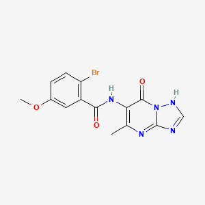 2-bromo-N-(7-hydroxy-5-methyl[1,2,4]triazolo[1,5-a]pyrimidin-6-yl)-5-methoxybenzamide