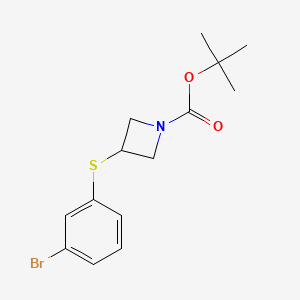 molecular formula C14H18BrNO2S B1499792 tert-Butyl 3-[(3-bromophenyl)sulfanyl]azetidine-1-carboxylate CAS No. 959245-73-9