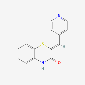 (2Z)-2-(pyridin-4-ylmethylidene)-2H-1,4-benzothiazin-3(4H)-one