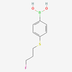 molecular formula C9H12BFO2S B1499799 4-(3-Fluoropropylsulfanyl)benzeneboronic acid CAS No. 958453-83-3