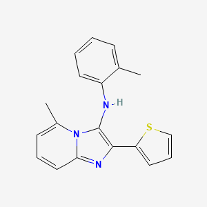 5-methyl-N-(2-methylphenyl)-2-(thiophen-2-yl)imidazo[1,2-a]pyridin-3-amine