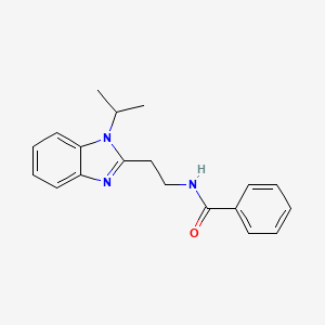 N-{2-[1-(propan-2-yl)-1H-benzimidazol-2-yl]ethyl}benzamide