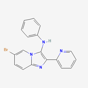 molecular formula C18H13BrN4 B14998078 6-bromo-N-phenyl-2-(pyridin-2-yl)imidazo[1,2-a]pyridin-3-amine 