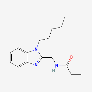 N-[(1-pentyl-1H-benzimidazol-2-yl)methyl]propanamide