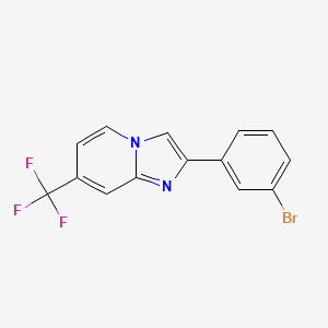 molecular formula C14H8BrF3N2 B1499810 2-(3-Bromo-phenyl)-7-trifluoromethyl-imidazo[1,2-a]pyridine CAS No. 944580-93-2
