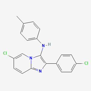 6-chloro-2-(4-chlorophenyl)-N-(4-methylphenyl)imidazo[1,2-a]pyridin-3-amine