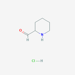 molecular formula C6H12ClNO B1499815 Piperidine-2-carbaldehyde hydrochloride CAS No. 1159825-30-5